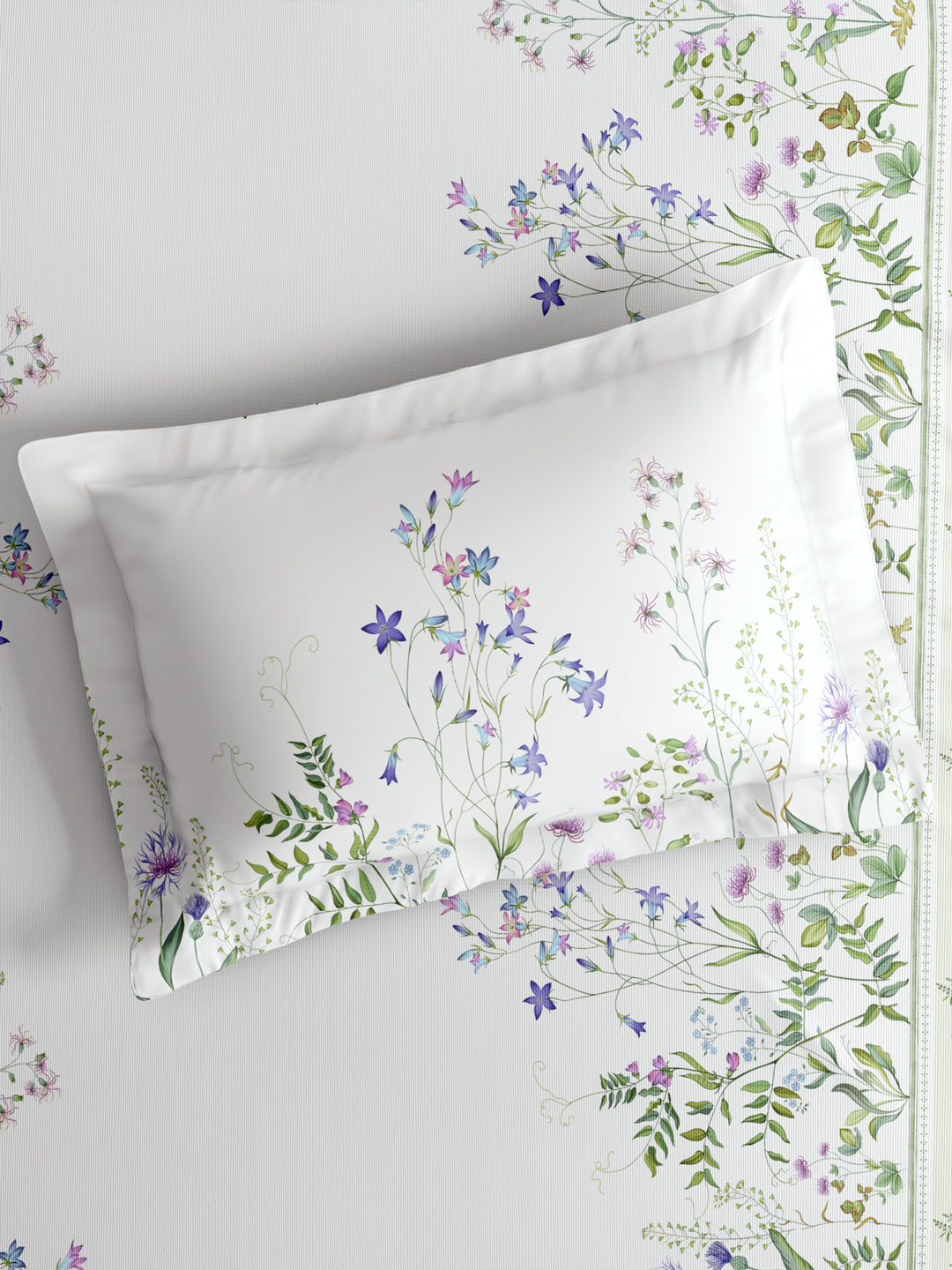Gardenia Augusta 100% Cotton 300 TC King Bedsheet with 2 Pillow Covers | Printed Bedsheet Set
