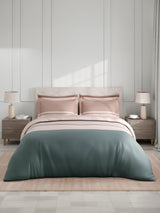 100% Cotton King Bedsheet Set with 4 Pillow Covers & 2 Cushion Covers, 400 TC Multicolor Geometrical, Royal Essence
