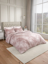 Luxe Loom 100% Cotton 600 TC King Bedsheet with 4 Pillow Covers & 2 Cushion Covers | Printed Bedsheet Set