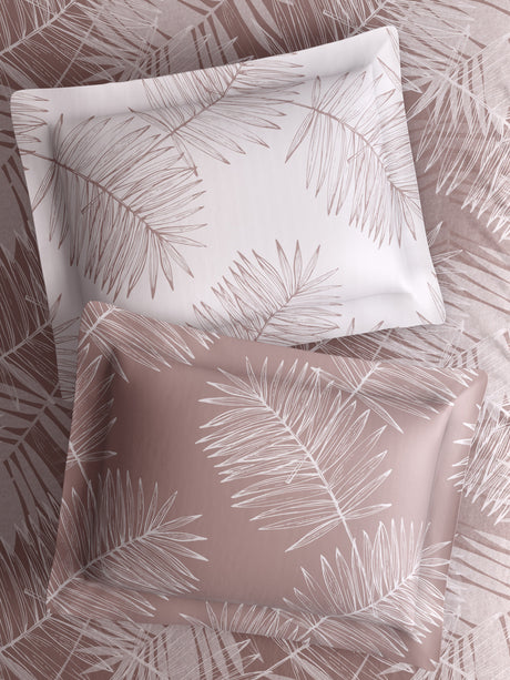 Luxe Loom 100% Cotton 600 TC King Bedsheet with 4 Pillow Covers & 2 Cushion Covers | Printed Bedsheet Set