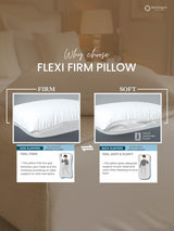 Flexi Firm Adjustable Comfort & Support Pillow - Pack of 1 (69 L cm x 43 W cm)
