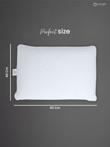 Adjustable Memory Foam Ergonomic Support Pillow - Pack of 1 (60 L cm x 40 W cm)