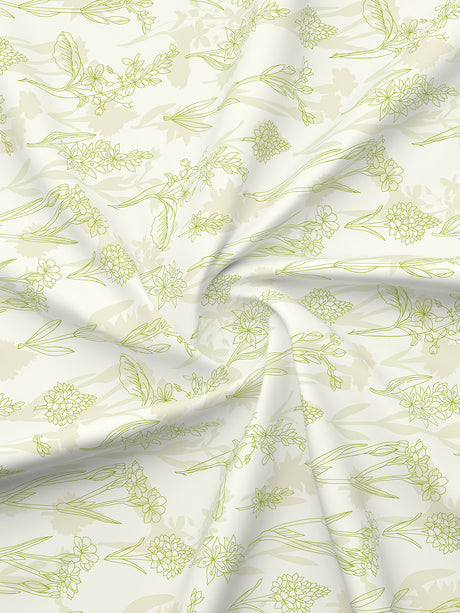 Nature Bouquet 100% Cotton 300 TC King Bedsheet with 2 Pillow Covers | Floral Fragrance Bedsheet Set