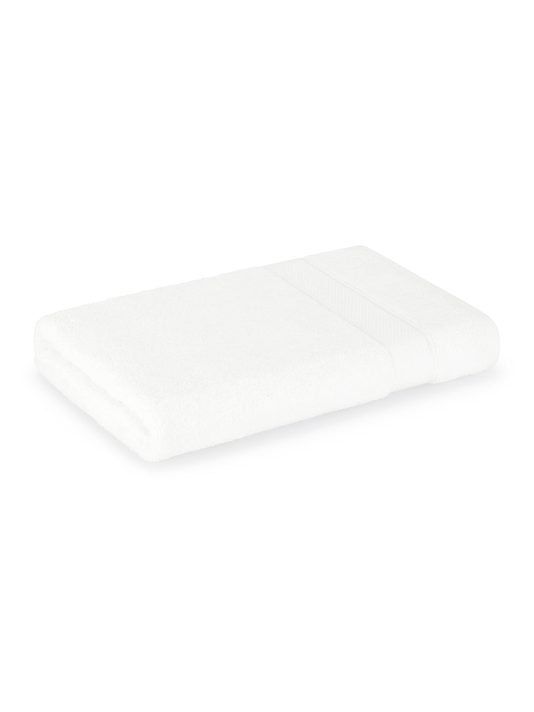 Luxe Loom 100% Cotton 550 GSM Bath Towel - Brilliant White