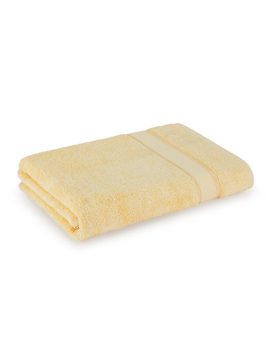 Luxe Loom 100% Cotton 550 GSM Bath Towel - Yellow
