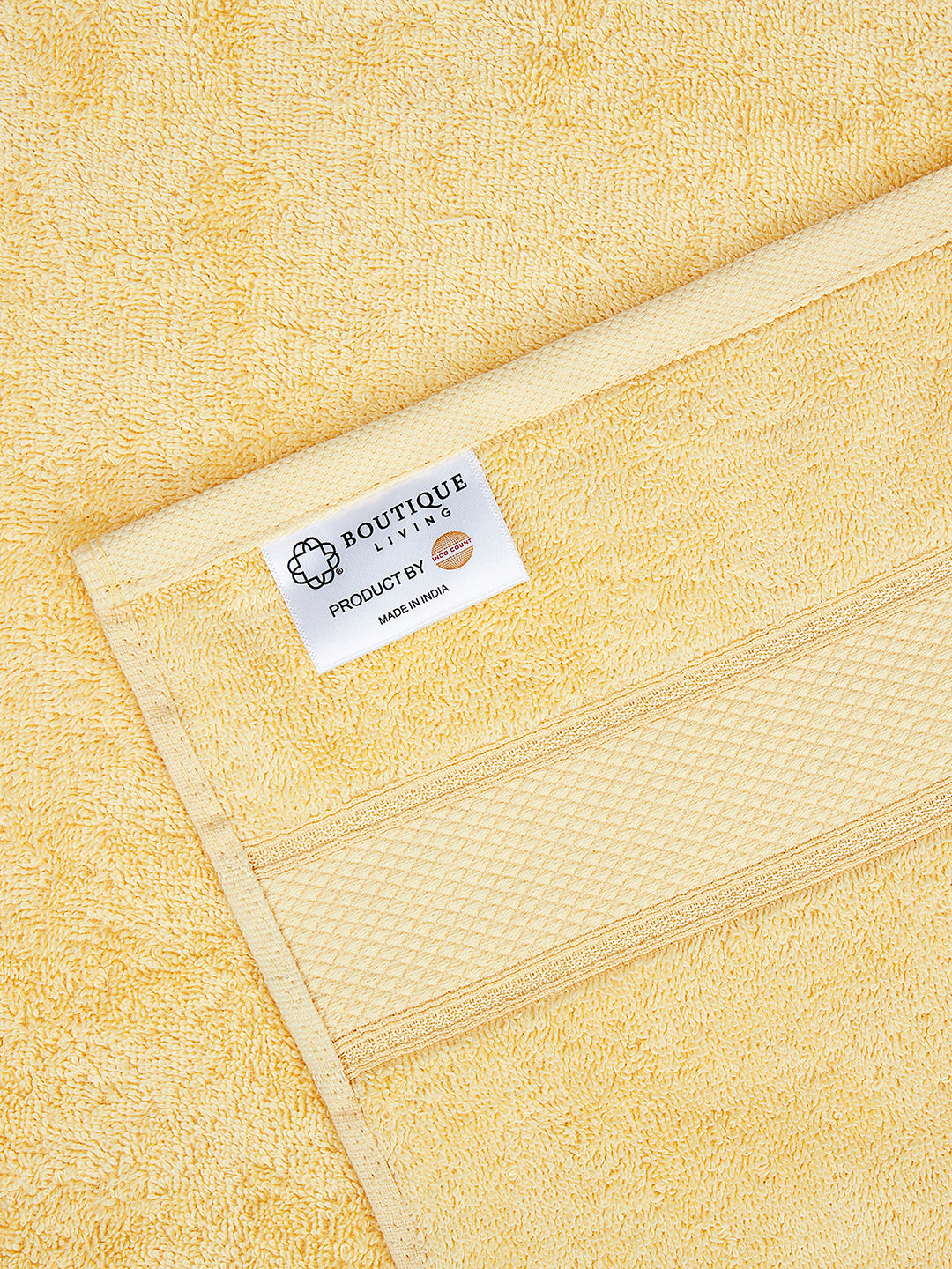 Luxe Loom 100% Cotton 550 GSM Bath Towel - Yellow