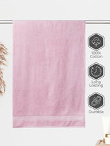 Luxe Loom 100% Cotton 550 GSM Bath Towel - Blush Pink