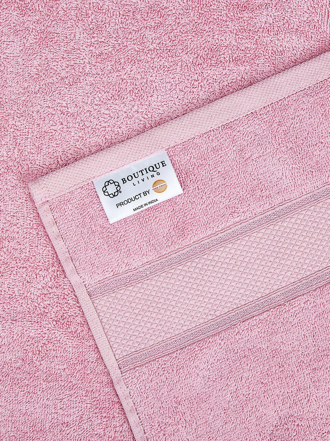 Luxe Loom 100% Cotton 550 GSM Bath Towel - Blush Pink
