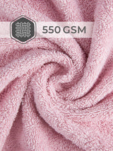 Luxe Loom 100% Cotton 550 GSM Bath Towel - Blush Pink