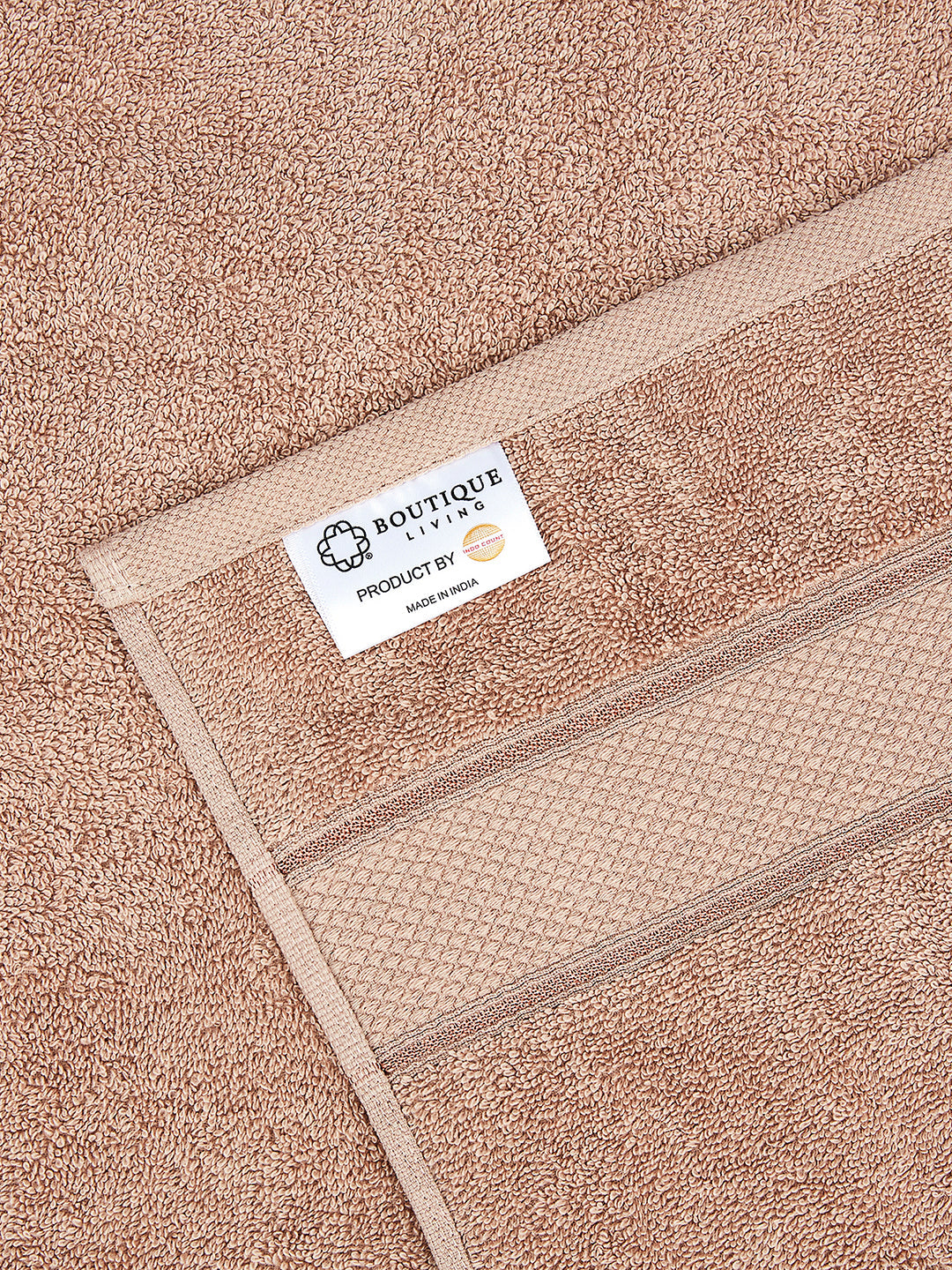 Luxe Loom 100% Cotton 550 GSM Bath Towel - Brown Rush