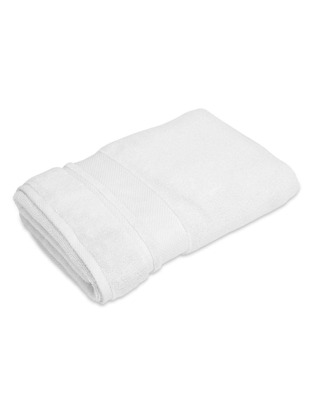 Platinum Pulse 100% Cotton 625 GSM Bath Towel - White (Pack of 1)