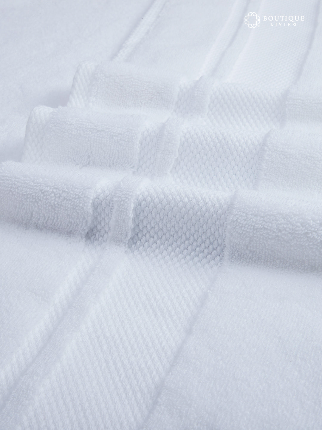 Platinum Pulse 100% Cotton 625 GSM Bath Towel - White (Pack of 1)