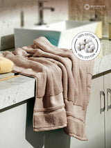 Platinum Pulse 100% Cotton 625 GSM Bath Towel - Grey Mushroom (Pack of 1)