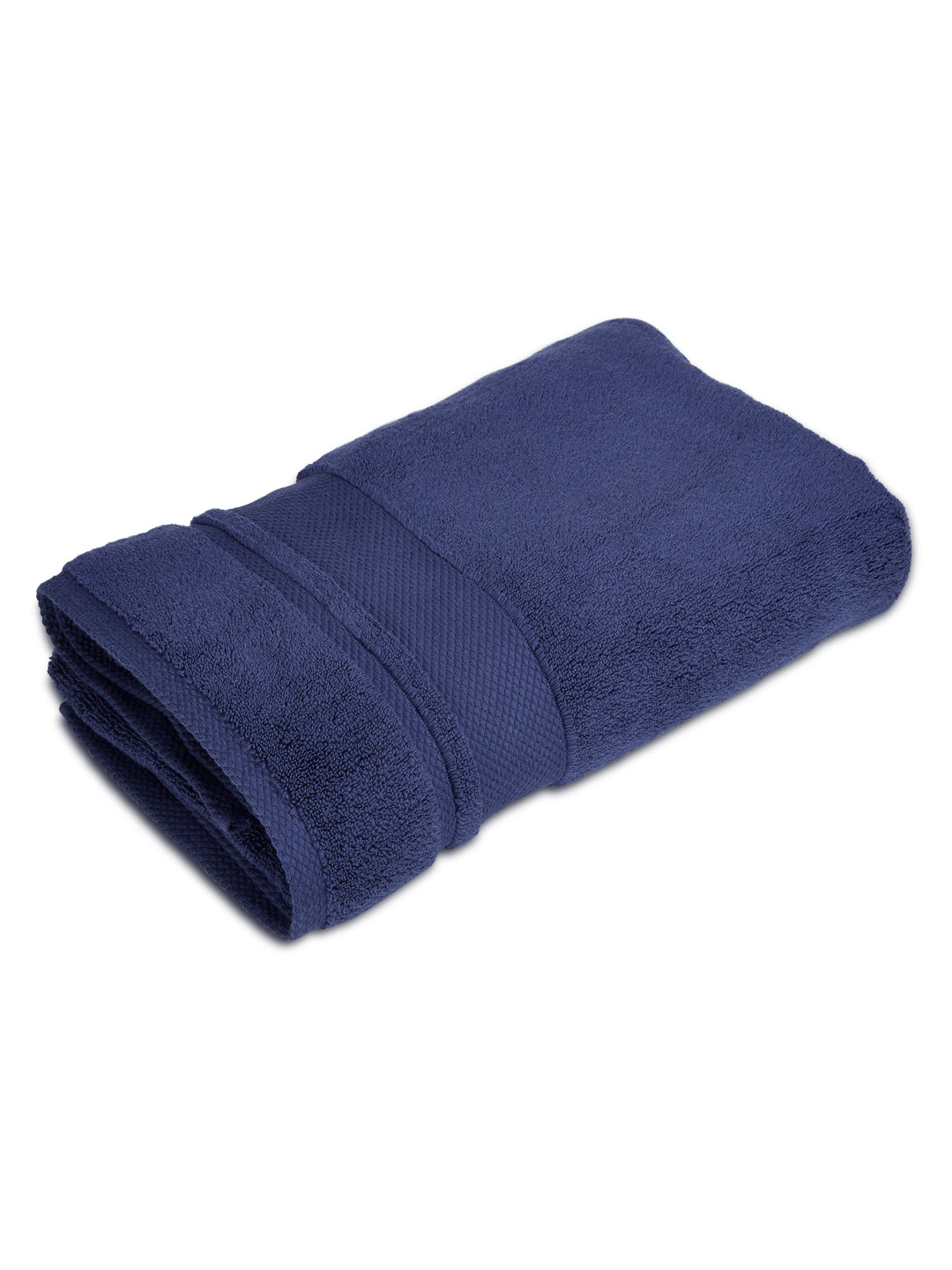 Platinum Pulse 100% Cotton 625 GSM Bath Towel - Navy Blue (Pack of 1)