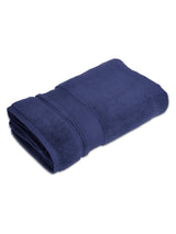 Platinum Pulse 100% Cotton 625 GSM Bath Towel - Navy Blue (Pack of 1)