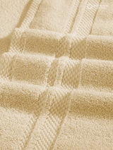 Platinum Pulse 100% Cotton 625 GSM Cream Hand Towels (Pack of 2) - Zero Twisted Technology