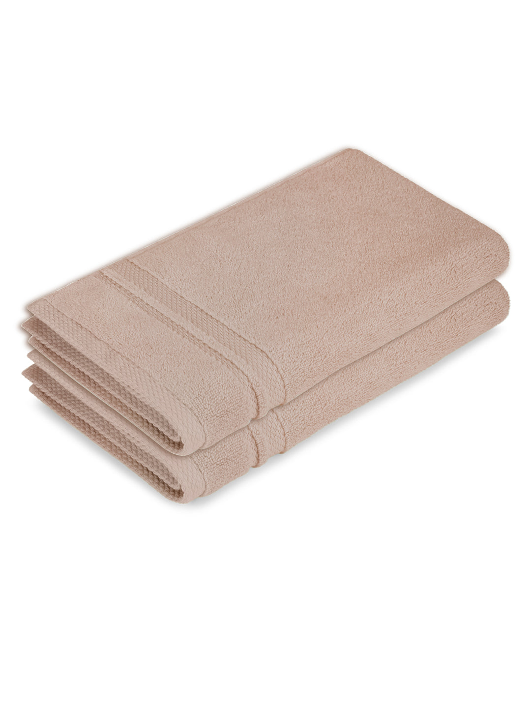 Platinum Pulse 100% Cotton 625 GSM Grey Hand Towels (Pack of 2) - Zero Twisted Technology