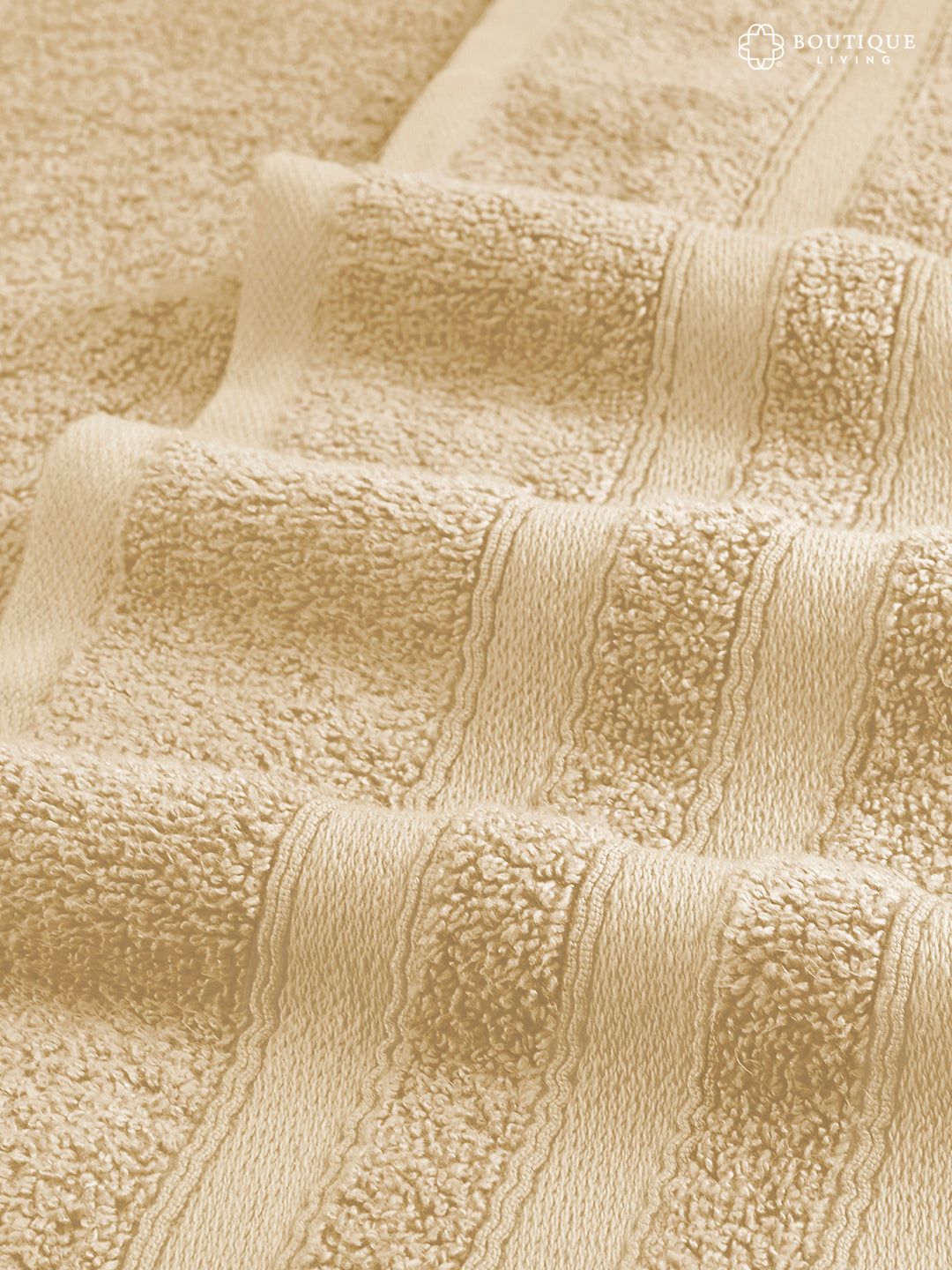 Zen Living Cotton Bamboo 550 GSM Bath Towel - Gray Sand (Pack of 1)