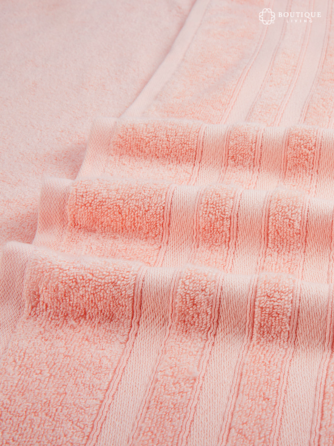 Zen Living Cotton Bamboo 550 GSM Bath Towel - Pearled Pink (Pack of 1)