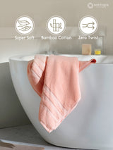 Zen Living Cotton Bamboo 550 GSM Bath Towel - Pearled Pink (Pack of 1)