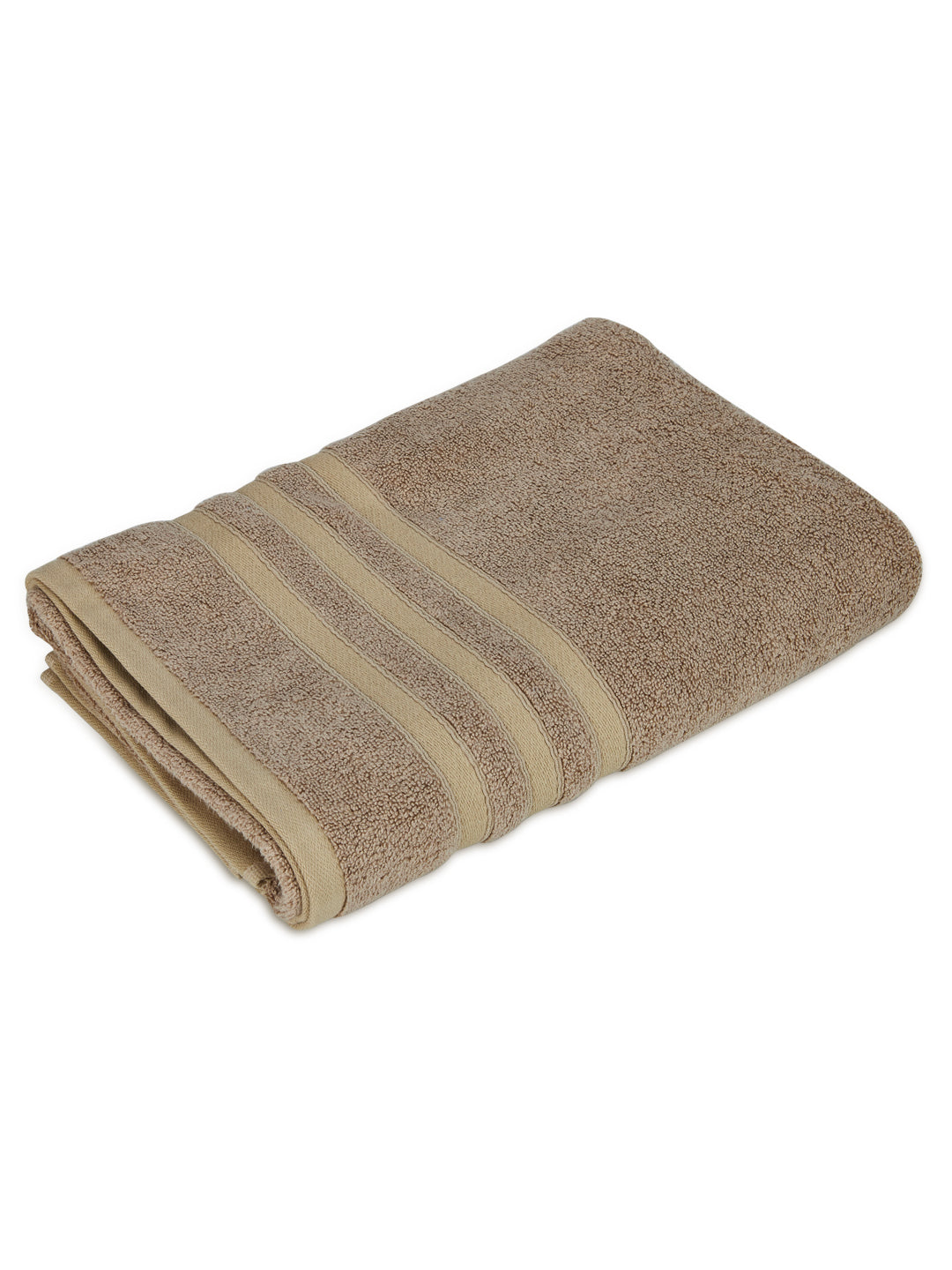 Zen Living Cotton Bamboo 550 GSM Bath Towel - Safari (Beige) (Pack of 1)