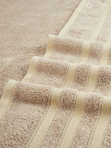 Zen Living Cotton Bamboo 550 GSM Bath Towel - Safari (Beige) (Pack of 1)