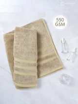 Zen Living Cotton Bamboo 550 GSM Bath Towel - Safari (Beige) (Pack of 1)