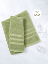 Zen Living Cotton Bamboo 550 GSM Bath Towel - Green (Pack of 1)