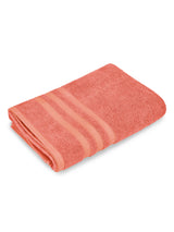 Zen Living Cotton Bamboo 550 GSM Bath Towel - Dark Dahlia (Peach) (Pack of 1)