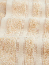 Zen Living Cotton Bamboo 550 GSM Cream Hand Towels (Pack of 2) - Zero Twisted Technology
