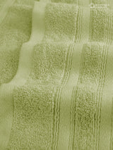 Zen Living Cotton Bamboo 550 GSM Green Hand Towels (Pack of 2) - Zero Twisted Technology