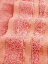 Zen Living Cotton Bamboo 550 GSM Peach Hand Towels (Pack of 2) - Zero Twisted Technology