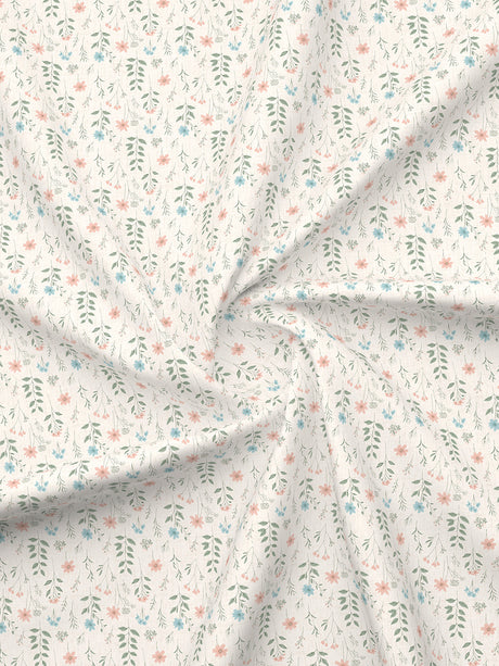 Cottage Garden 100% Cotton 300 TC King Bedsheet with 2 Pillow Covers - Multicolor Floral