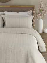 Cottage Garden 100% Cotton 300 TC King Bedsheet with 2 Pillow Covers - Grey Printed