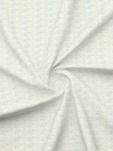 Cottage Garden 100% Cotton 300 TC Single Bedsheet with 1 Pillow Cover - Blue & White Geometrical Print