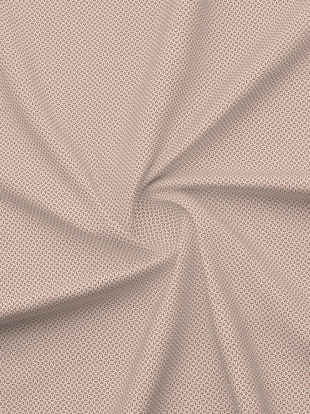 Cottage Garden 100% Cotton 300 TC Single Bedsheet with 1 Pillow Cover - White Geometrical Print