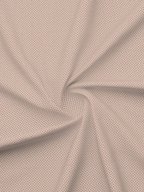 Cottage Garden 100% Cotton 300 TC Single Bedsheet with 1 Pillow Cover - White Geometrical Print