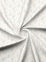 Cottage Garden 100% Cotton 300 TC Grey Printed Double Reversible Comforter - Pack of 1 (108 L x 90 W inches)