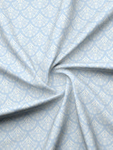 Cottage Garden 100% Cotton 300 TC Blue & Beige Printed Double Reversible Comforter - Pack of 1 (108 L x 90 W inches)