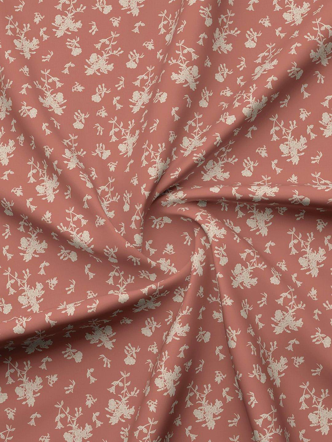 Cottage Garden 100% Cotton 300 TC Brown & White Printed Double Reversible Comforter - Pack of 1 (108 L x 90 W inches)