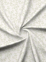 Cottage Garden 100% Cotton 300 TC Green & Beige Printed Double Reversible Comforter - Pack of 1 (108 L x 90 W inches)