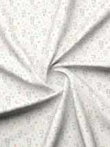 Cottage Garden 100% Cotton 300 TC Grey Printed Single Reversible Comforter - Pack of 1 (88 L x 60 W inches)