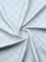 Cottage Garden 100% Cotton 300 TC Blue & Beige Printed Single Reversible Comforter - Pack of 1 (88 L x 60 W inches)