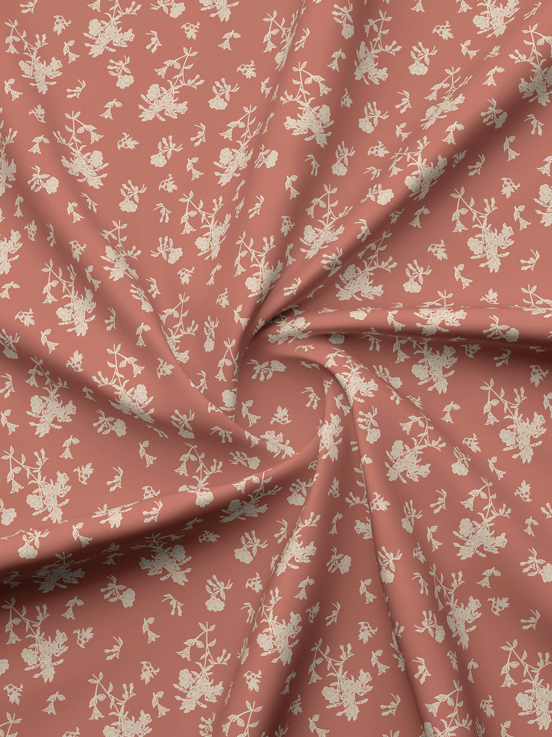 Cottage Garden 100% Cotton 300 TC Brown & White Printed Single Reversible Comforter - Pack of 1 (88 L x 60 W inches)