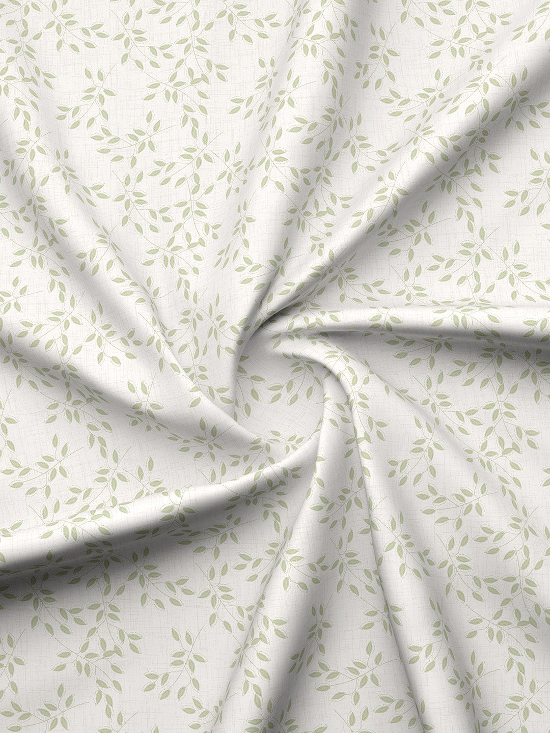 Cottage Garden 100% Cotton 300 TC Green & Beige Printed Single Reversible Comforter - Pack of 1 (88 L x 60 W inches)