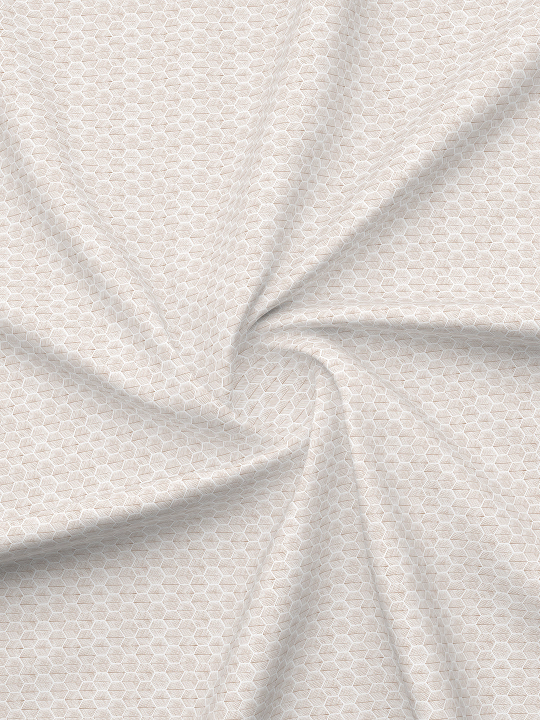 Gardenia Augusta 100% Cotton 300 TC White Digitally Printed Super King Bedsheet with 2 Pillow Covers