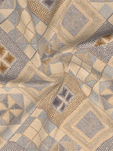 Gardenia Augusta 100% Cotton 300 TC Brown Digitally Printed King Bedsheet with 2 Pillow Covers