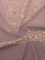 Platinum Pulse 100% Cotton 800 TC Purple Digital Meenakari Print King Bedsheet with 4 Pillow Covers