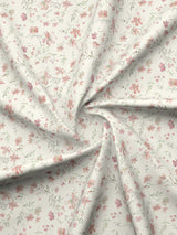 Gardenia Augusta 100% Cotton 300 TC Pink & White Digital Floral Print King Bedsheet with 2 Pillow Covers