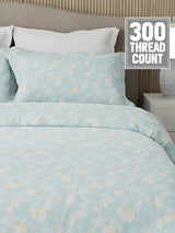 Nature Bouquet 100% Cotton 300 TC King Bedsheet with 2 Pillow Covers | Floral Fragrance Bedsheet Set